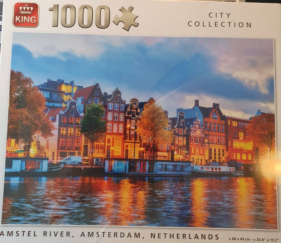 King Puzzel Amstel River Amsterdam Netherlands