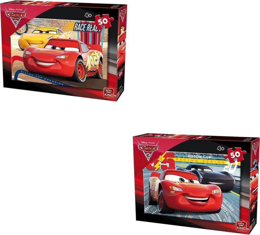 King International King puzzel Disney Cars 3 50 stukjes