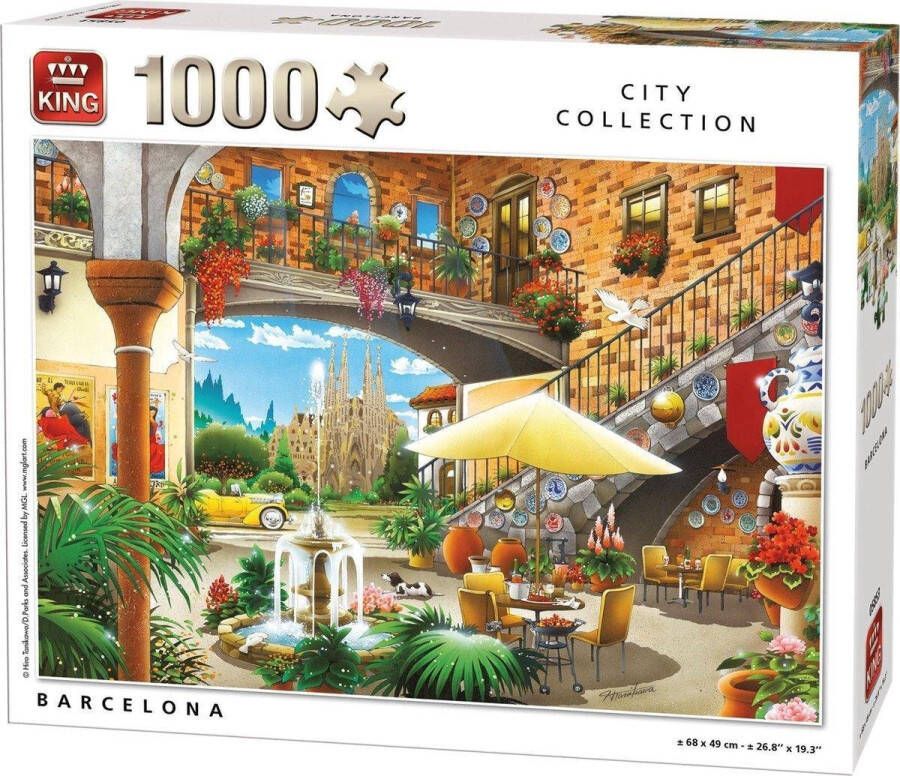 King Puzzel City Collection Barcelona 1000 pieces