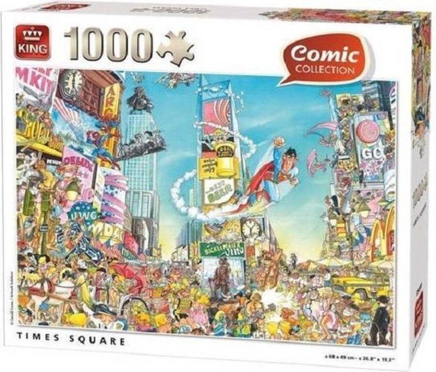 King Puzzel Comic 1000 stukjes Times Square