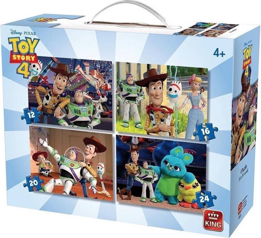 King Puzzelbox Disney Toy Story 4-in-1 Junior 4-delig