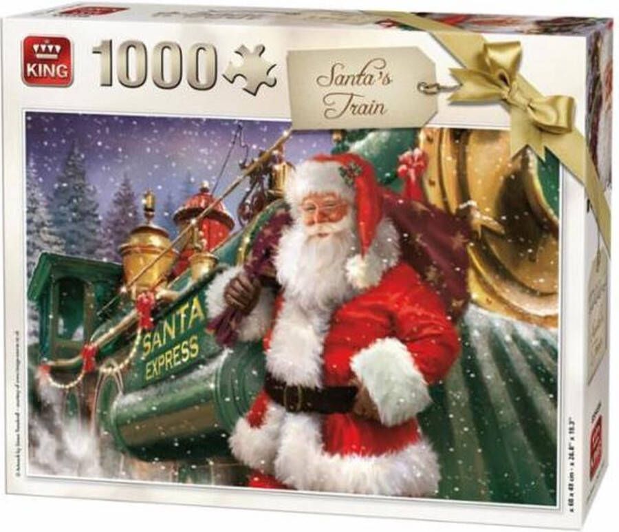 King Santa's Train Kerstpuzzel