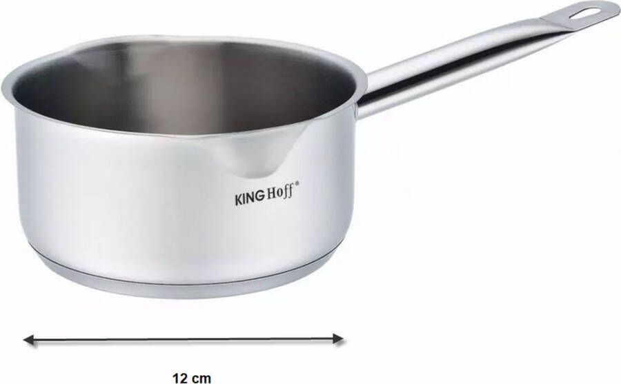 KINGHOFF 1123 steelpan Ø12 cm rvs alle warmtebronnen