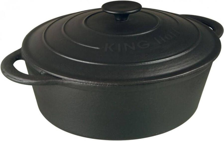 KINGHOFF 2255 Braadpan 3 9L Gietijzeren alle warmtebronnen