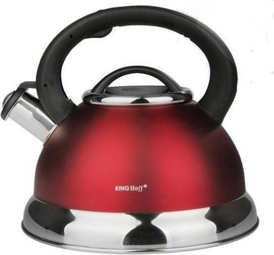 KINGHOFF 3246 Fluitketel Rood 3L