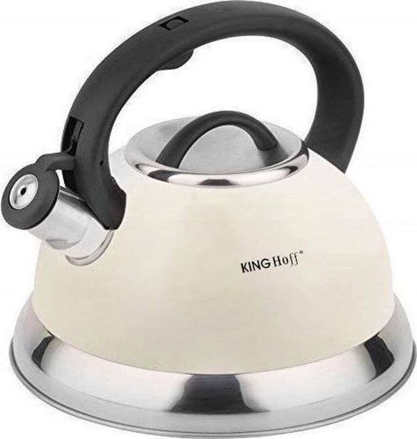KINGHOFF 3246 Fluitketel Wit 3L