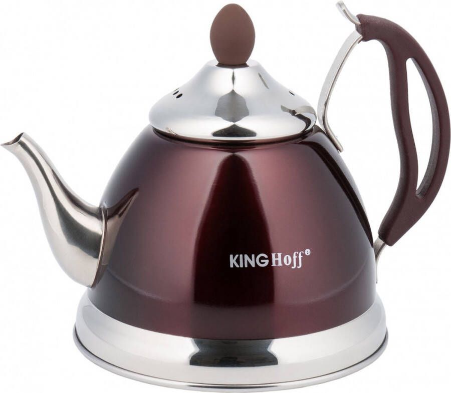 KINGHOFF 3762 Theepot Theekan met zeef Bruin