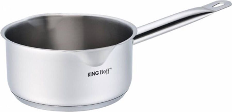 KINGHOFF Steelpan sauspan – kleine kookpan 12 cm – 0.5 L RVS