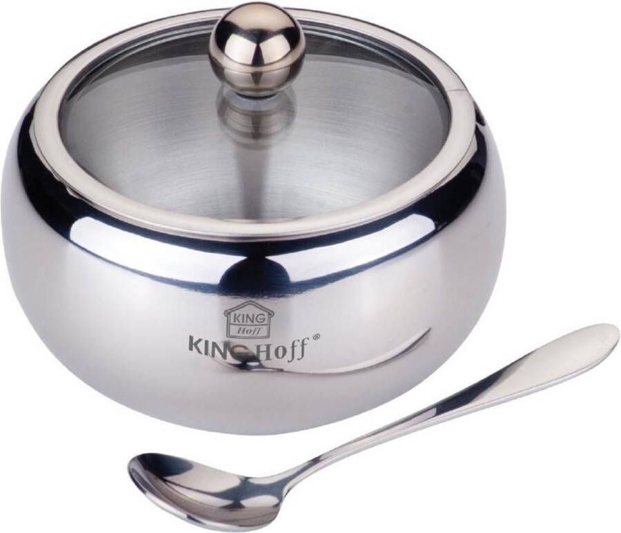 KINGHOFF Suikerpot RVS