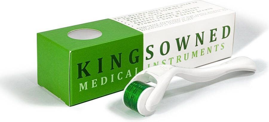 Kingsowned Dermaroller 0.5 mm 540 naalden Steriel verpakt van Chirurgisch staal.