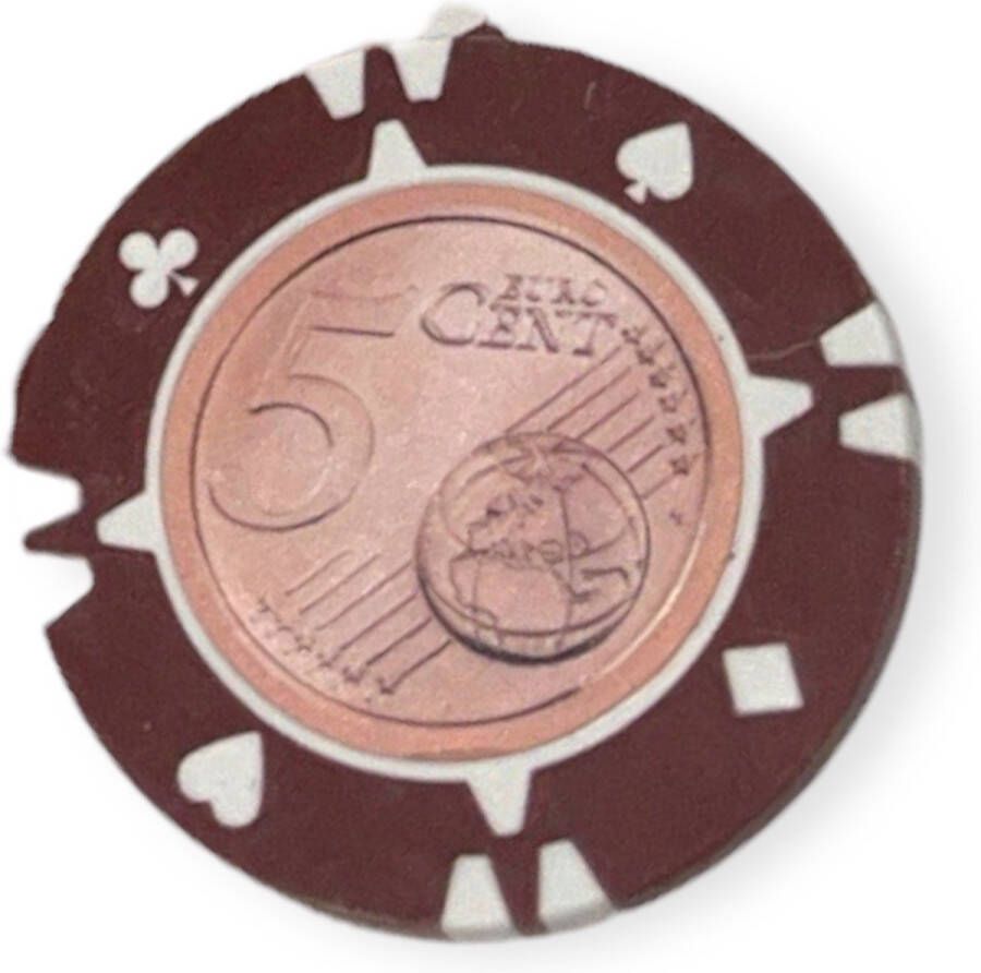 Kinky Pleasure Euro Poker Chips €0 05 Euro 25 Stuks Zwart MP027-006