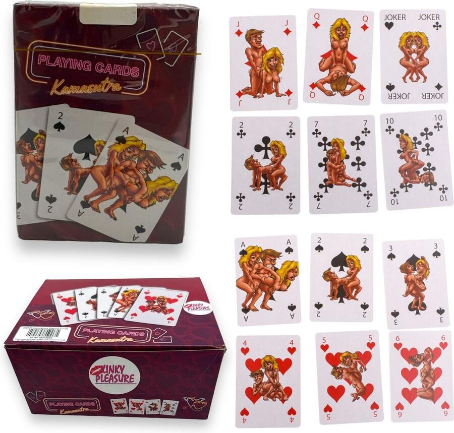 Kinky Pleasure Kamasutra Speelkaarten 54 Delige Kaartspel
