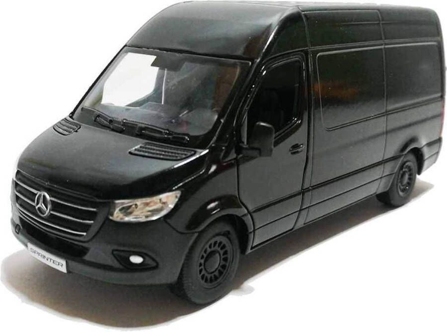 Kinsmart Mercedes-Benz Sprinter Bus (Zwart) (10 cm) 1 36 Modelauto Schaalmodel Model auto Miniatuurautos Miniatuur auto