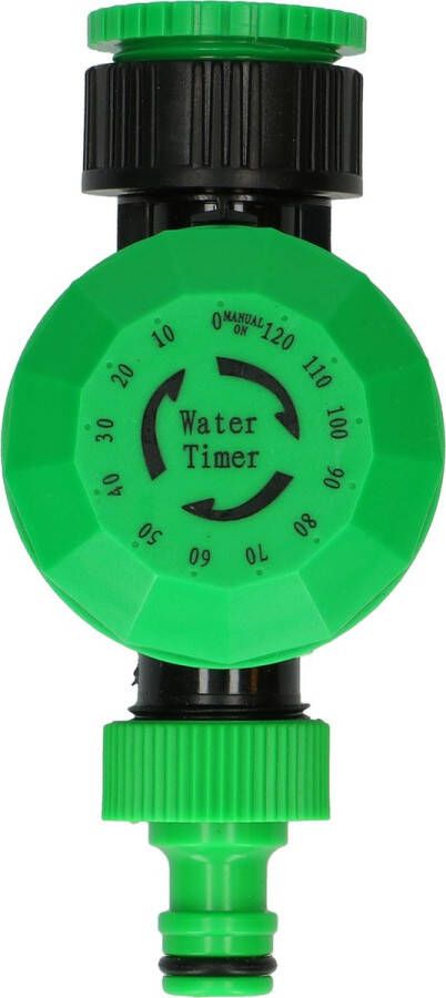 Kinzo Garden watertimer 5-120 min. 2 aansluitingen vergrendelknop