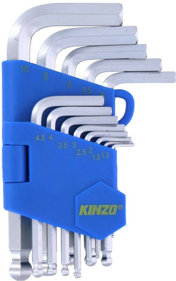 Kinzo Inbussleutel set 13-delig magnetisch gereedschap