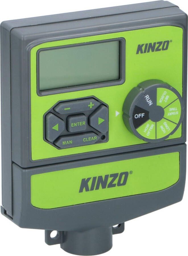 Kinzo Garden multibewateringssysteem draaiknop 4 6 8 irrigatiestations digitaal scherm