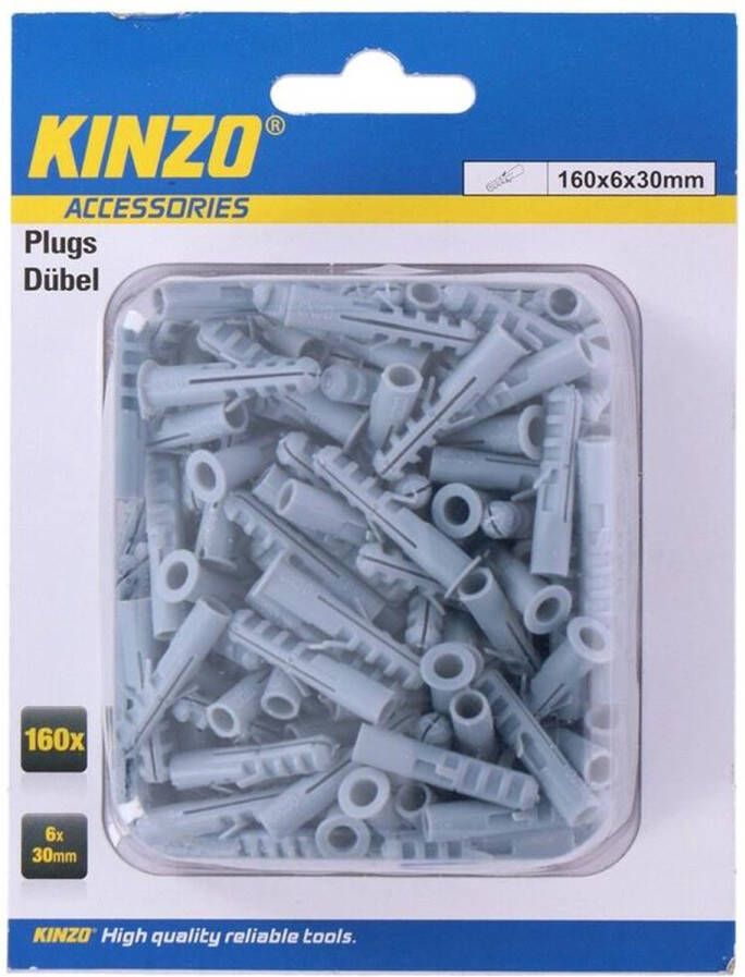 Kinzo Pluggen kunststof 160st 6x30mm