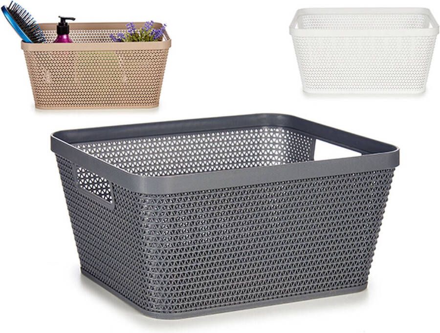 Kipit Veelzijdige mand Plastic 5 L 29 5 x 13 x 23 cm (18 Stuks)