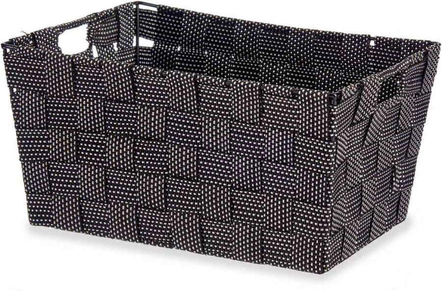 Kipit Veelzijdige mand Zwart Stof 20 x 14 x 30 cm (18 Stuks)