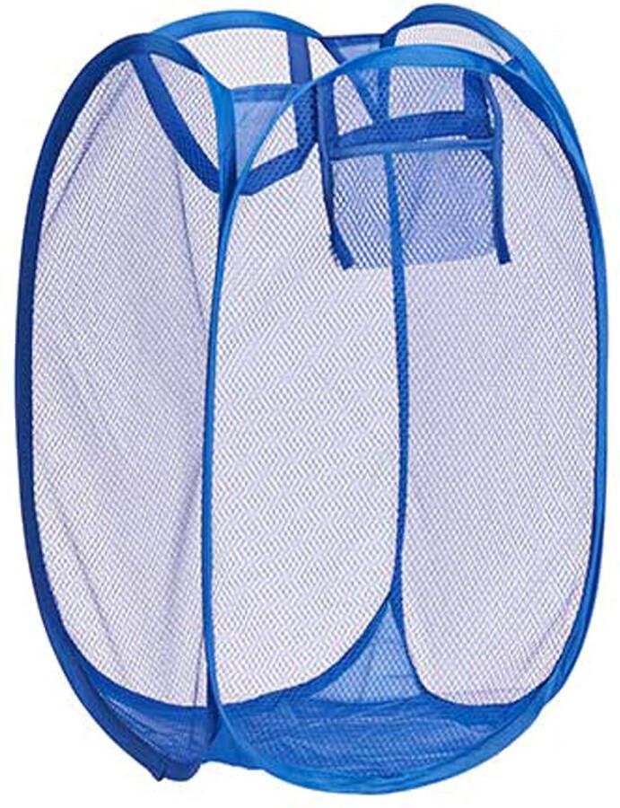 Kipit Wasmand flexibel opvouwbaar donkerblauw kunststof 33 x 33 x 58 cm 60 liter Wasmanden