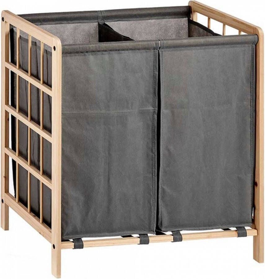 Kipit Wasmand Wassorteerder Wasbox Laundy Basket 80 L – Hout 33 x 60 x 59 5 cm