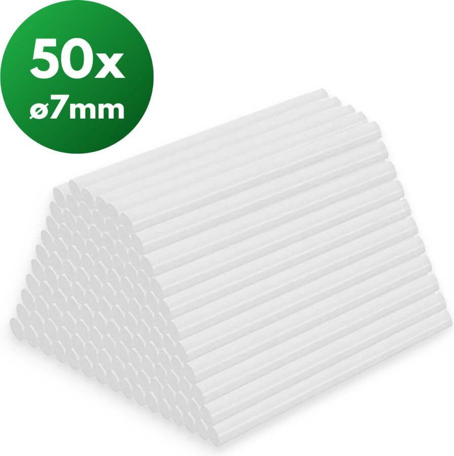 Kirano Lijmpistool vullingen 7 mm Lijmpatronen Lijmstift Lijmsticks Lijmpistool 50 Stuks
