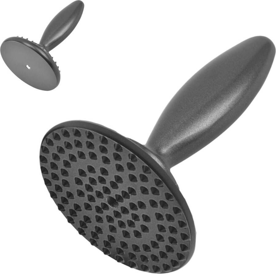 Kirosaku vleesvermalser hamer roestvrij staal ergonomische handgreep ideaal voor rundvlees kalfsvlees gevogelte wasbaar chroom zinkkern vaatwasmachinebestendig keukenvermalser 10x14 5x10 cm zwart