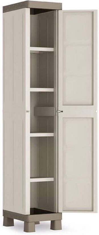 KIS Keter Excellence Opbergkast Hoog 4 planken 45x33x182cm Beige Taupe