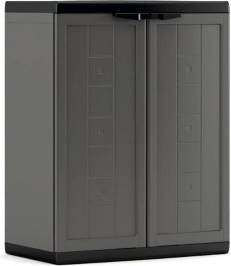KIS Jolly lage kast 1 plank 68x39x85 cm donker grijs zwart