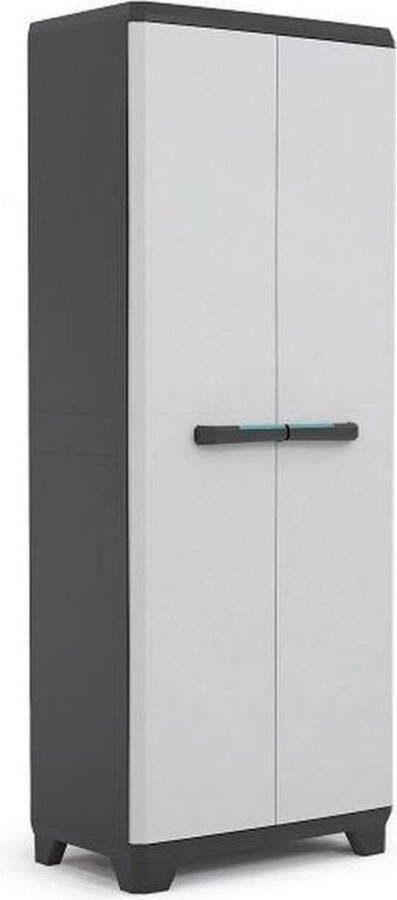 KIS Linear Opbergkast hoog- 68x173x39 cm Grijs Zwart