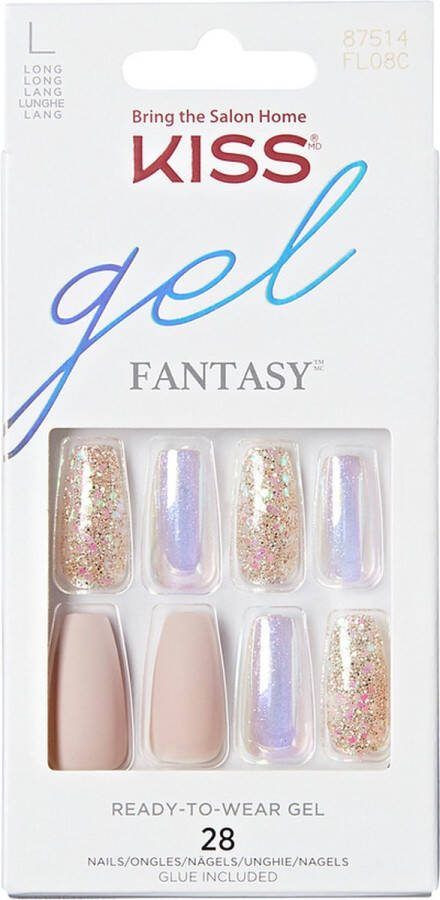 Kiss Gellak Gel Fantasy Nails Kunstnagels 28 stuks Nepnagels Fancy Brunch
