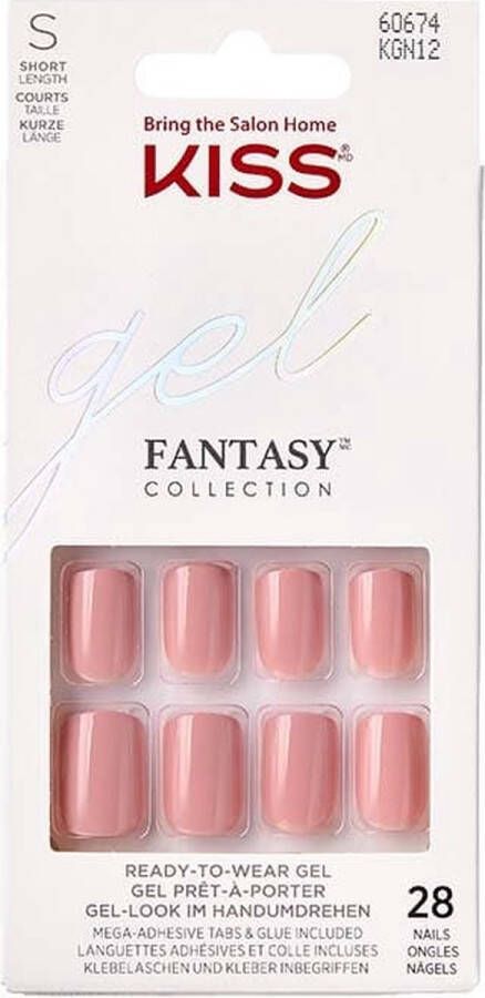 Kiss Gellak Gel Fantasy Nails Kunstnagels 28 stuks Nepnagels Ribbons