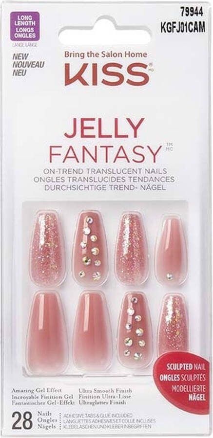 Kiss Gellak Jelly Fantasy Nails Kunstnagels 28 stuks Nepnagels Be Jelly