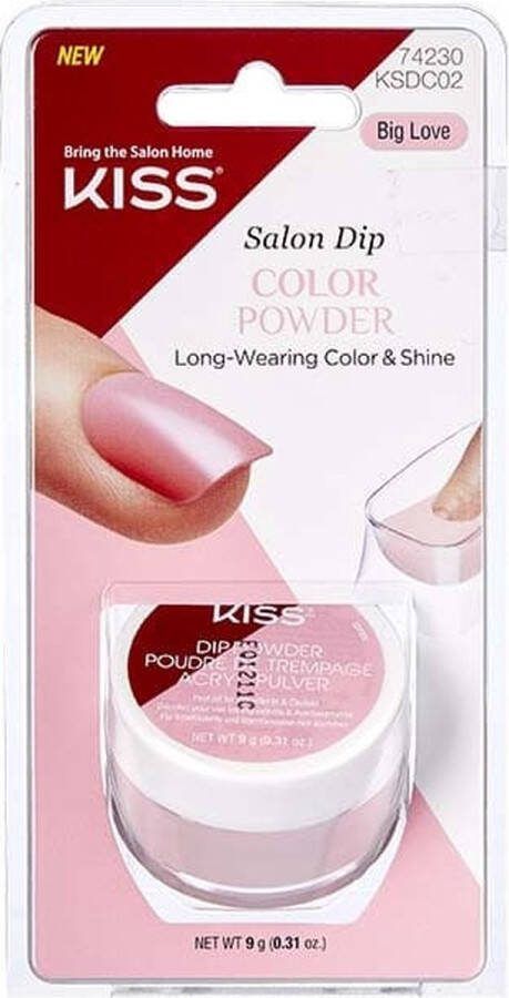 Kiss Gellak Salon Dip Color Powder Kunstnagels Kleurpoeder Nepnagels Big Love