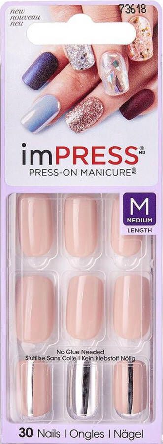 Kiss imPRESS Press-on Manicure Fame Game- Kunstnagels Nagels Press on nails Plaknagels Nepnagels 30 stuks Beste Kwaliteit