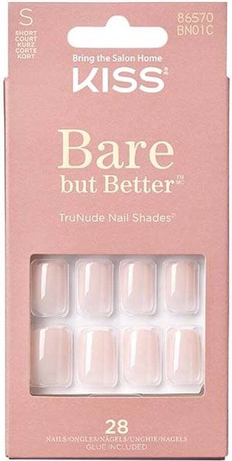 Kiss My Face Kiss Plaknagels Bare But Better Nails Kunstnagels Plaknagels Zelfklevende Nepnagels Nudies