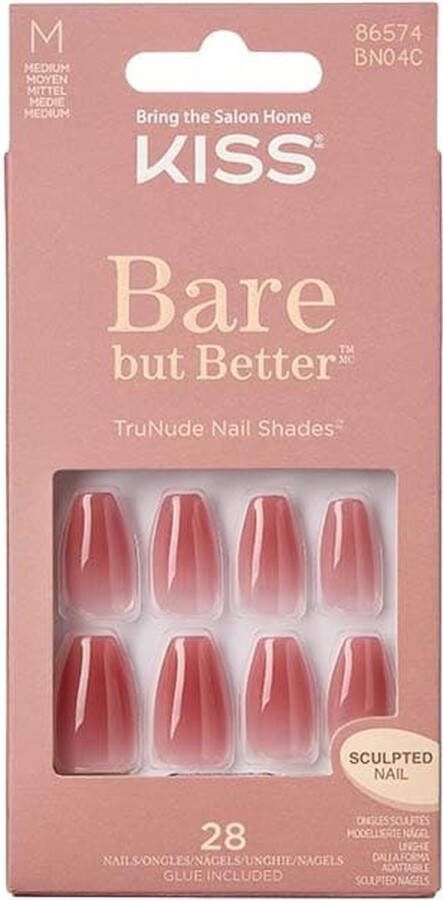 Kiss My Face Kiss Plaknagels Bare But Better Nails Kunstnagels Plaknagels Zelfklevende Nepnagels Nude