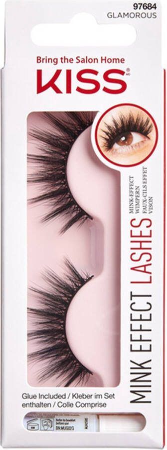 Kiss Wimpers Kunstwimpers Mink Glamorous Wimperextensions Lashes Nep Wimpers Glamorous