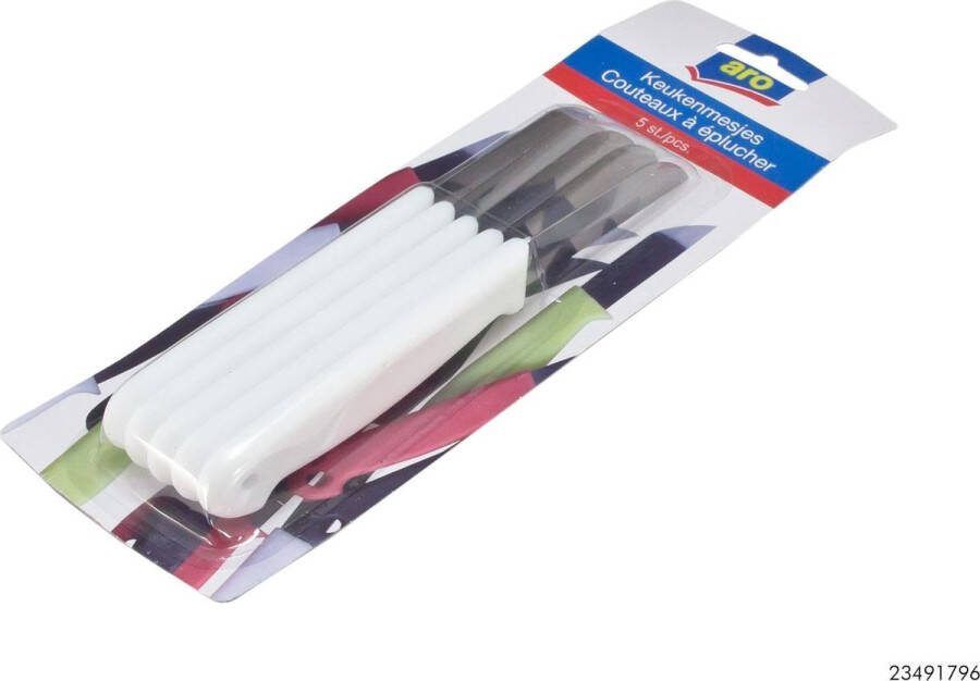 Kitchen Tools S 5 Schilmesjes 'Aro' Wit
