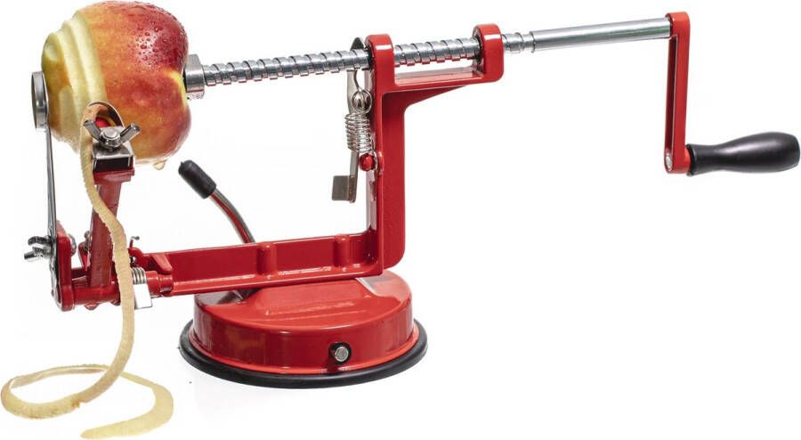 Cookinglife Sareva Appelschilmachine | Aardappelschilmachine met zuignap Rood