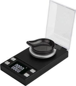 Kitchenable digitale mini precisie keukenweegschaal 0 001 tot 100 gram 11.0 x 6.3 cm pocket scale op batterij weegschaal keuken