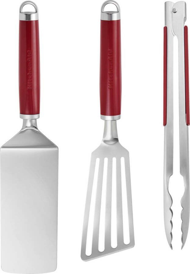KitchenAid 3-delige grillset voor binnen Empire Red