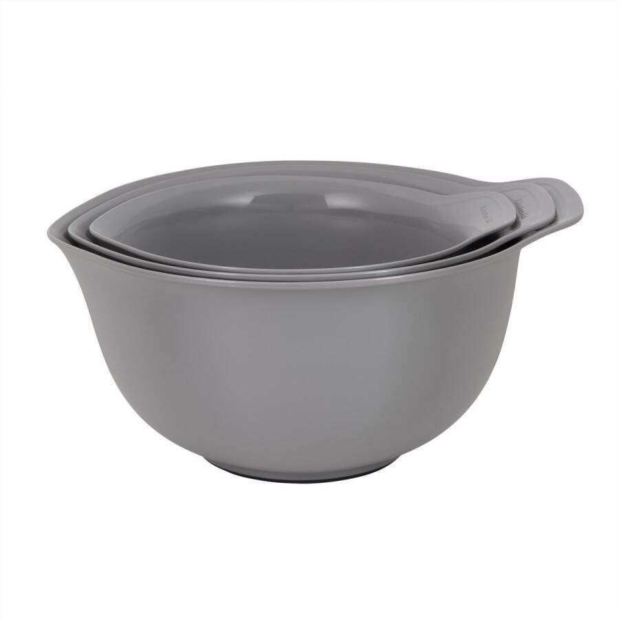KitchenAid 3-delige Nesting Mengbakset Houtskoolgrijs