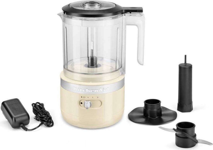 Kitchenaid Draadloze Hakmolen 5KFCB519EAC Amandelwit | Hakmolens | Keuken&Koken Keukenapparaten | 8003437622137