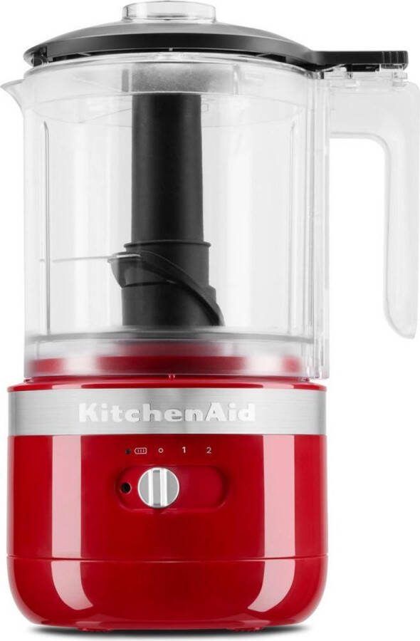 Kitchenaid Draadloze Hakmolen 5KFCB519EER Keizerrood | Hakmolens | Keuken&Koken Keukenapparaten | 8003437610349