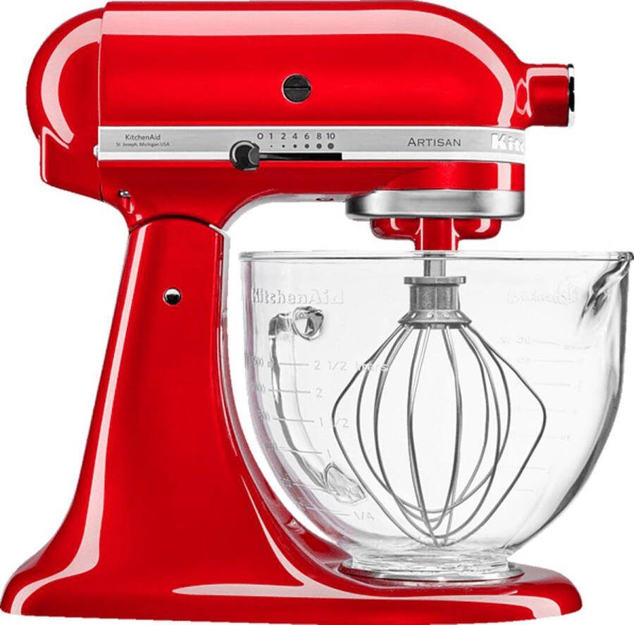 KitchenAid Artisan 5KSM156ECA Keukenmachine Rood