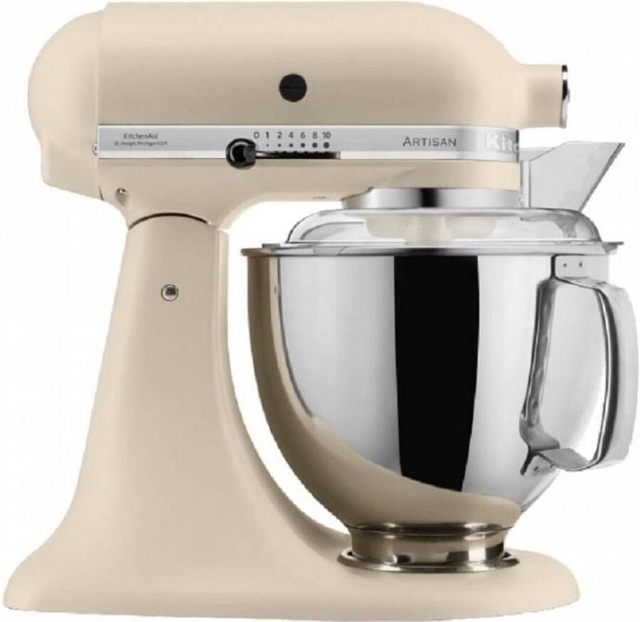 Kitchenaid Keukenmachine Artisan kantelbare kop fresh linen 4.8 liter 5KSM175PSEFL