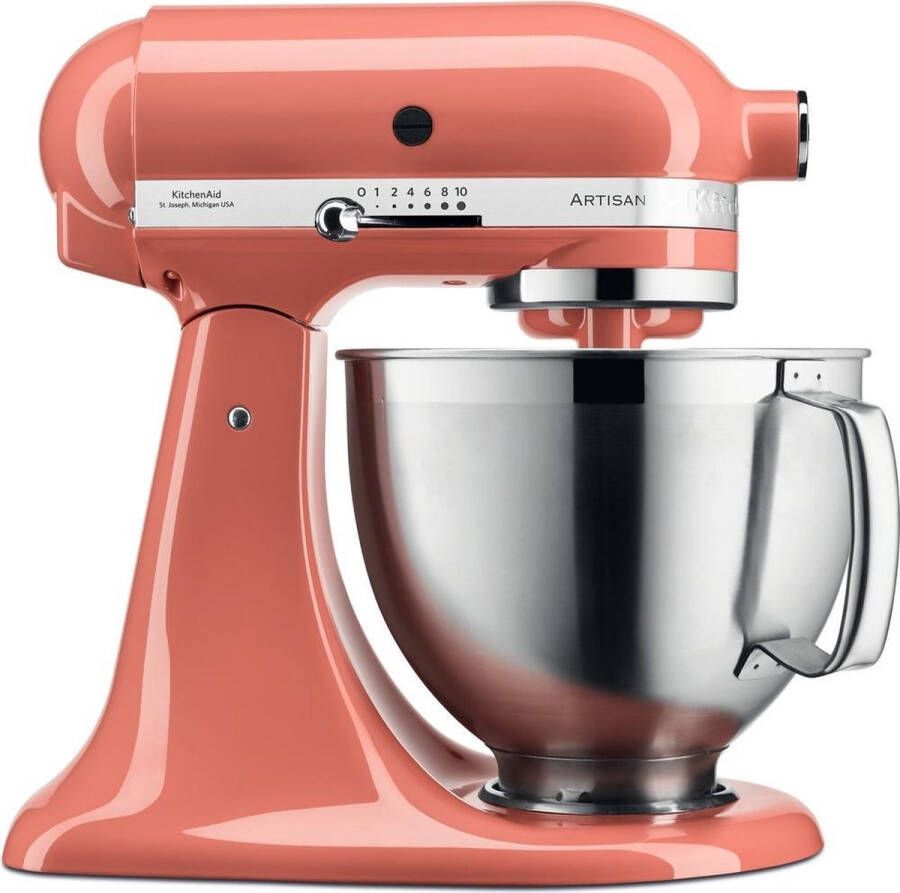 Kitchenaid Artisan 5KSM185PSEPH keukenmachine 300 W 4 8 l Oranje koraal