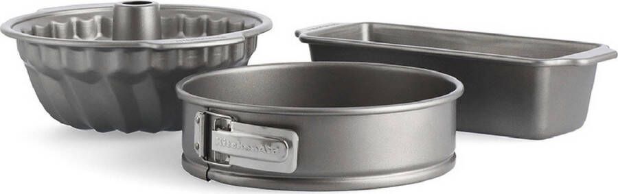 KitchenAid bakset 3-delig gealuminiseerd staal anti-aanbak PFAS-vrij