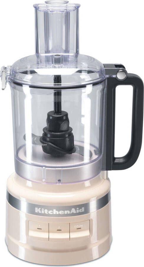 KitchenAid Foodprocessor Multifunctionele Keukenmachine voor verschillende soorten ingrediënten Hakken snijden raspen kneden 2 1 L Amandel wit